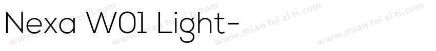 Nexa W01 Light字体转换